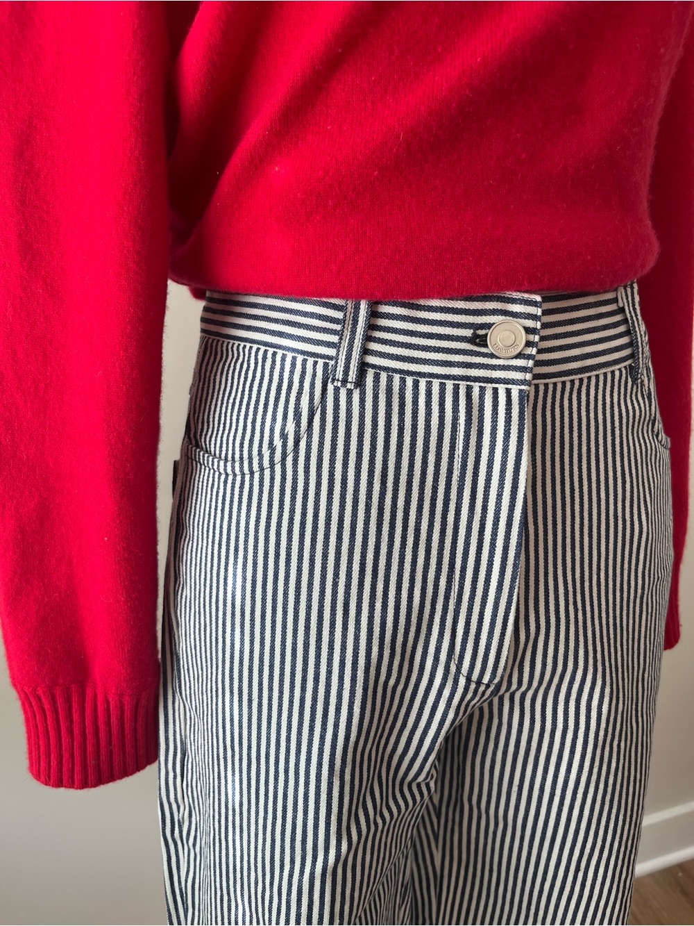 Striped Relaxed Fit Jeans